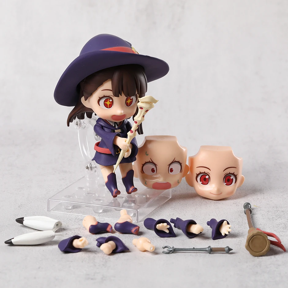 Atsuko Kagari 747 Little Witch Academia Q Face Doll Action Figure Collectible Model Toy Gift