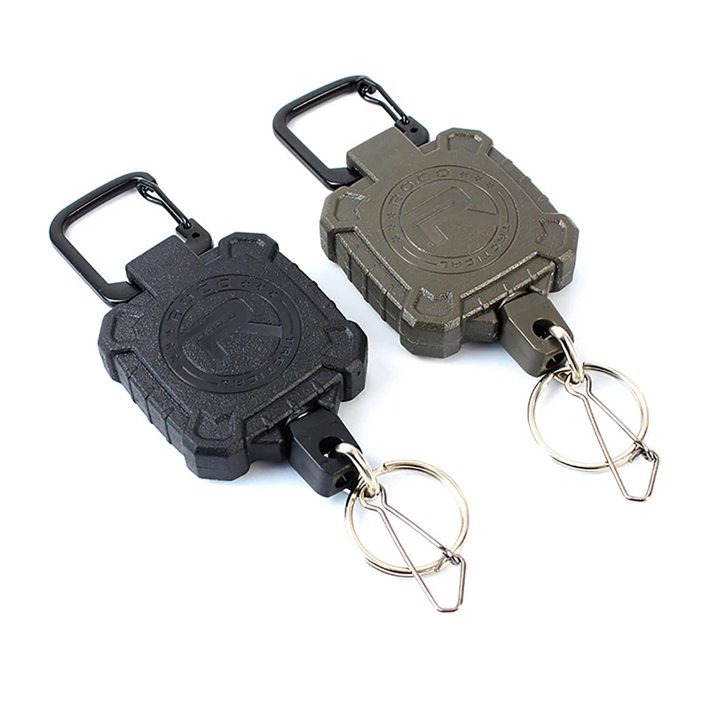 

Multi-purpose Steel Wire Rope Keychain Gun Rope High Rebound Telescopic Keychain Military Pistol Special Safety Rope