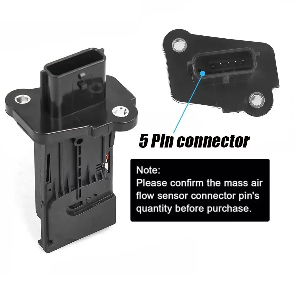 MAF0102, MA321 Luchtstroomsensor Meter Zwart voor 2013-2015 Nissan Altima 2.5/Sentra 1.8 Massa 22680-1MG0A, AFH60M39