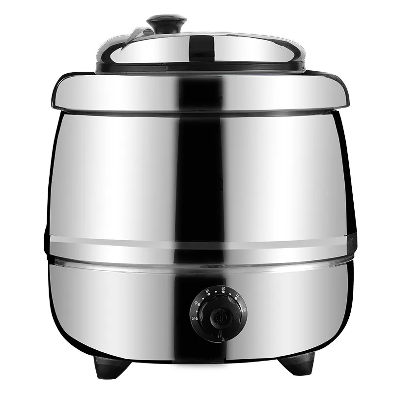 Restaurant Warm Soup Pot Hotel Insulation with Lid Large Capacity Pot Self-service Hotel Stainless Steel Heating
