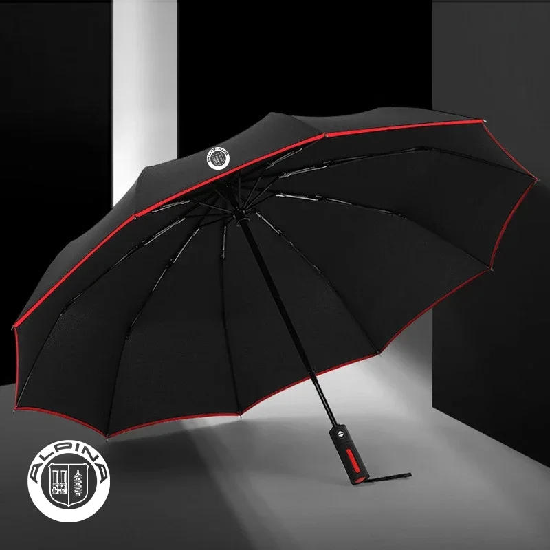 

For ALPINA B3 B4 B5 B7 B8 D3 D4 D5 XD3 XD4 XB7 G20 G60 G82 E87 E92 Car Led Light Automatic Folding Windproof Sunshade Umbrella