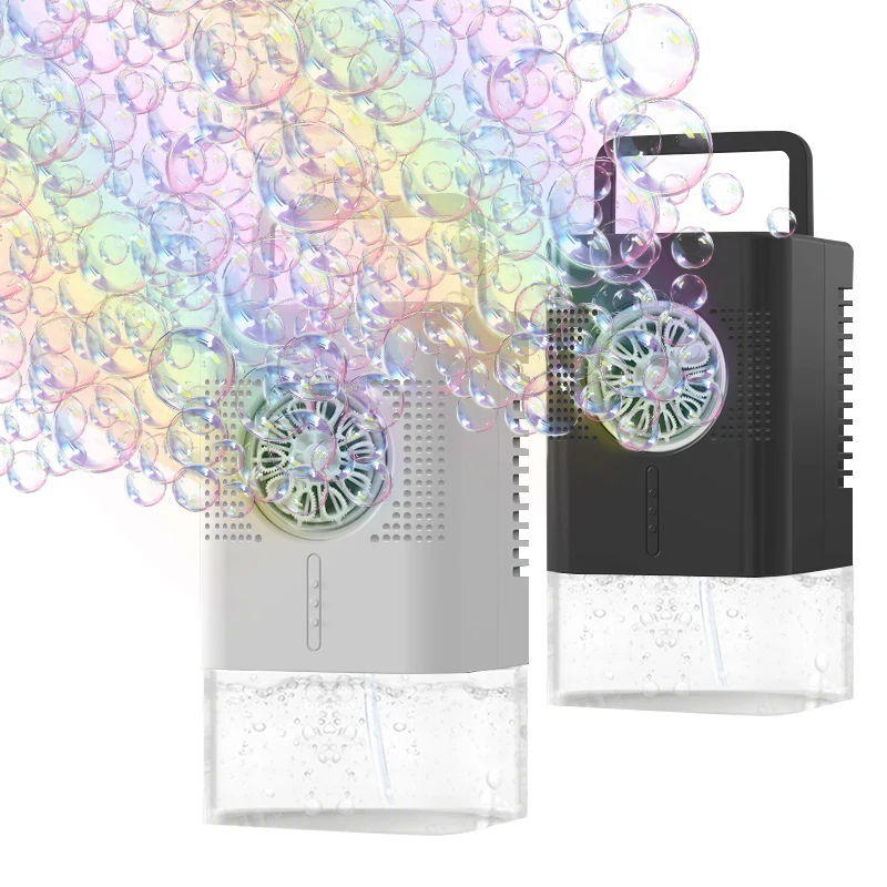 Outdoor bubble machine toy square handheld bubble machine produces bubble children's holiday gift without battery bubble water
