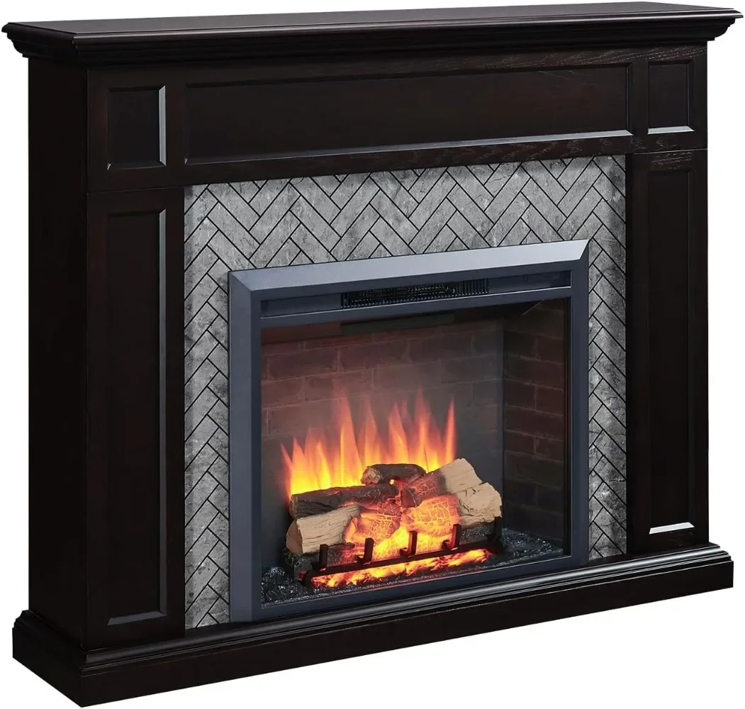 Hailey Electric Fireplace with 57