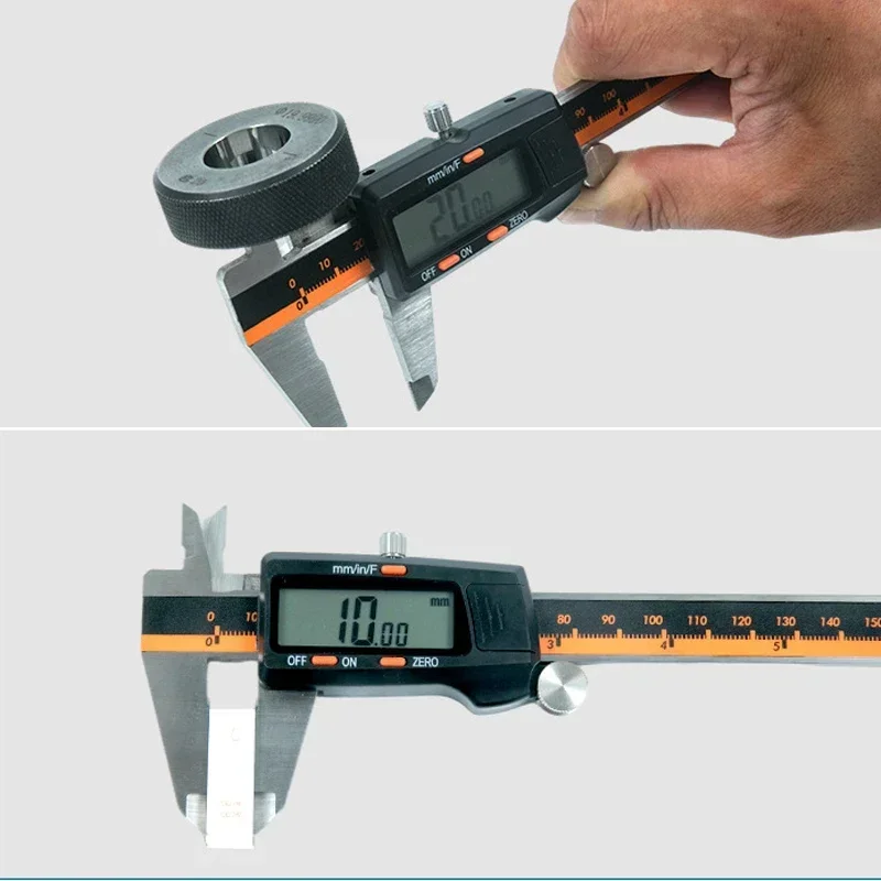 150mmDigitalVernierCaliper,Fraction/Inch/MetricConversion,HighPrecisionMeasuringToolForLength,Width,Depth,Inner AndOuterDiameter