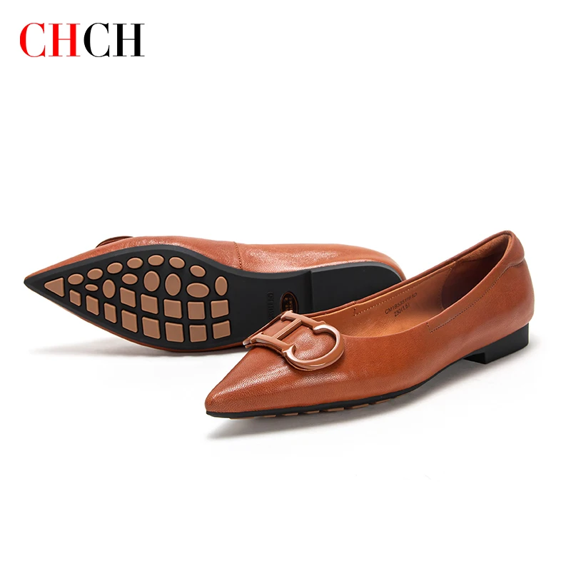 Classic Fashionable Style Pointed Toe Suitable for Business Office Comfortable To Wear Simple Solid Coloured Women\'s Flats