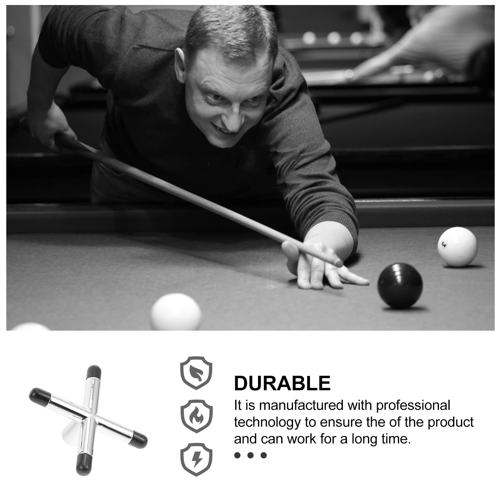 

1 шт., крестообразная форма, головка для бильярдного кия, аксессуар для подставки для снукера, бильярдный стол, стабильная структура, легко хранить