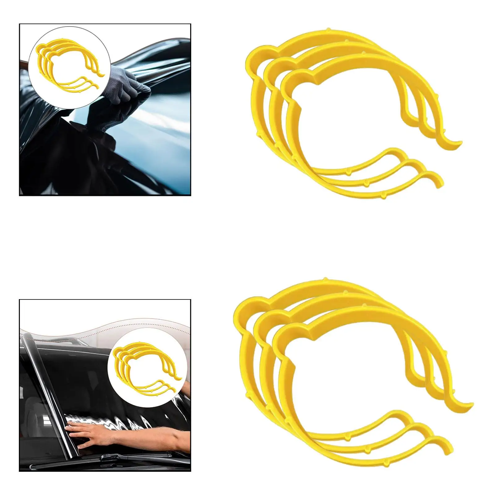 Automotive Wrap Vinyl Installation Tool Film Clip Set for Window Tinting and Car Repair Handling