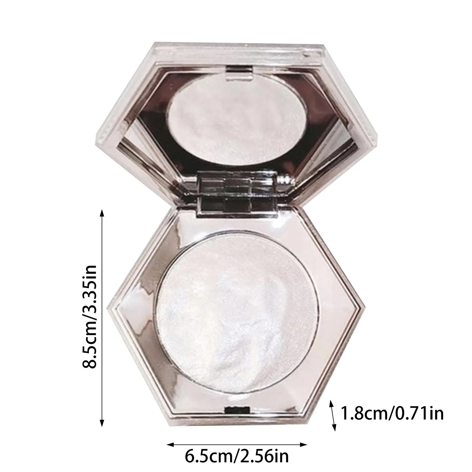 Pearl White Face Highlighter Makeup Glitter Diamond Sparkly Highlighters Makeup Powder For Face Body Cheek Pale Skin Party Gift