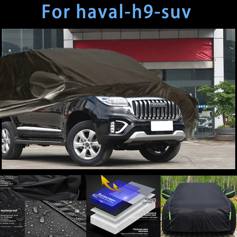 

For haval-h9-suv Outdoor Protection Full Car Covers Snow Cover Sunshade Waterproof Dustproof Exterior Car accessories