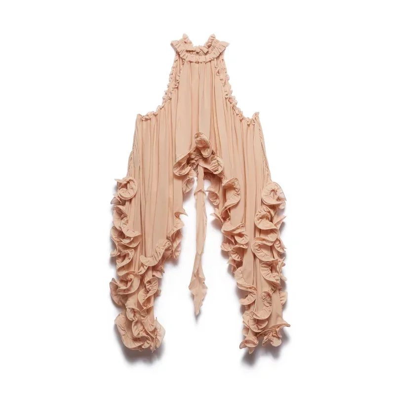 Elegante babados bainha superior saia define duas peças vintage doce sem mangas rendas até colheita topos saia de cintura baixa 2025 conjuntos de roupas femininas