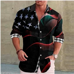 2023 New Designer Design Casual Coat Shirt Soft Comfortable Silky Men's Tops Geometric Rhombus Red Blue Men's Tops Shirts