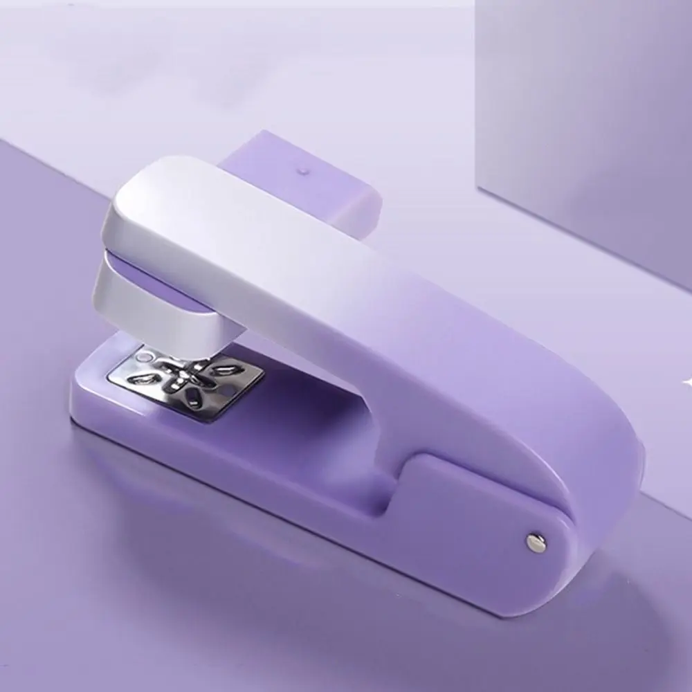 360 Degree Rotary Desktop Stapler Effortless Use 24/6 26/6 Staples Gradient Color Stapler Durable Heavy Duty