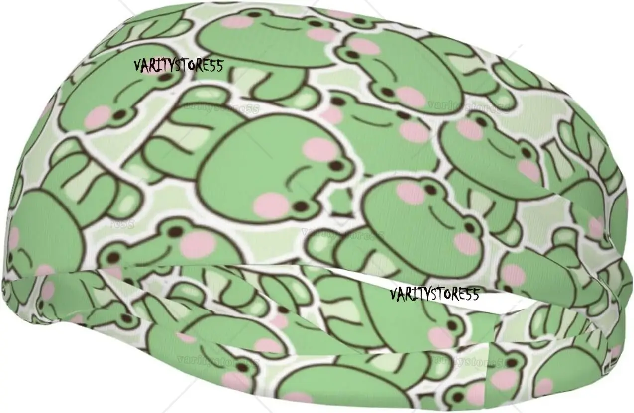 

Cute Frog Sweat Bands Headbands Men Women Green Frog Workout Running Headband, Sports Headbands for Yoga, Gym, Camping