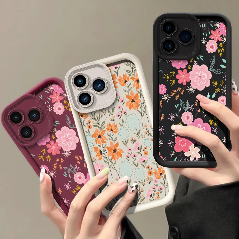 سيليكون جراب هاتف ل ممن لهم Realme C75 C71 C67 C65 C63 C55 C53 C30 C17 C15 C12 C11 C25S C25Y C21 C21Y C20 C20A زهرة غطاء #1