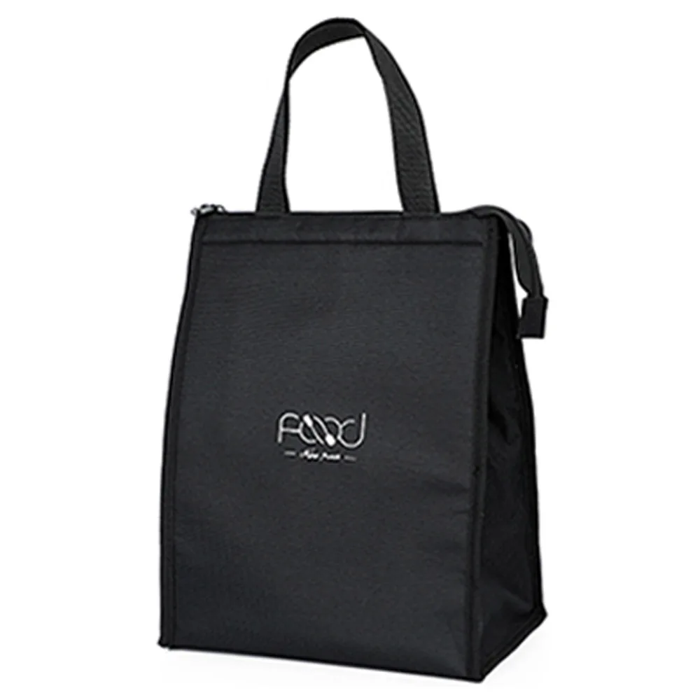 

Black Portable Food Storage Box Office Thermal Insulated Handbags Lunch Bags Cooler Bags Picnic Bag Food Tote