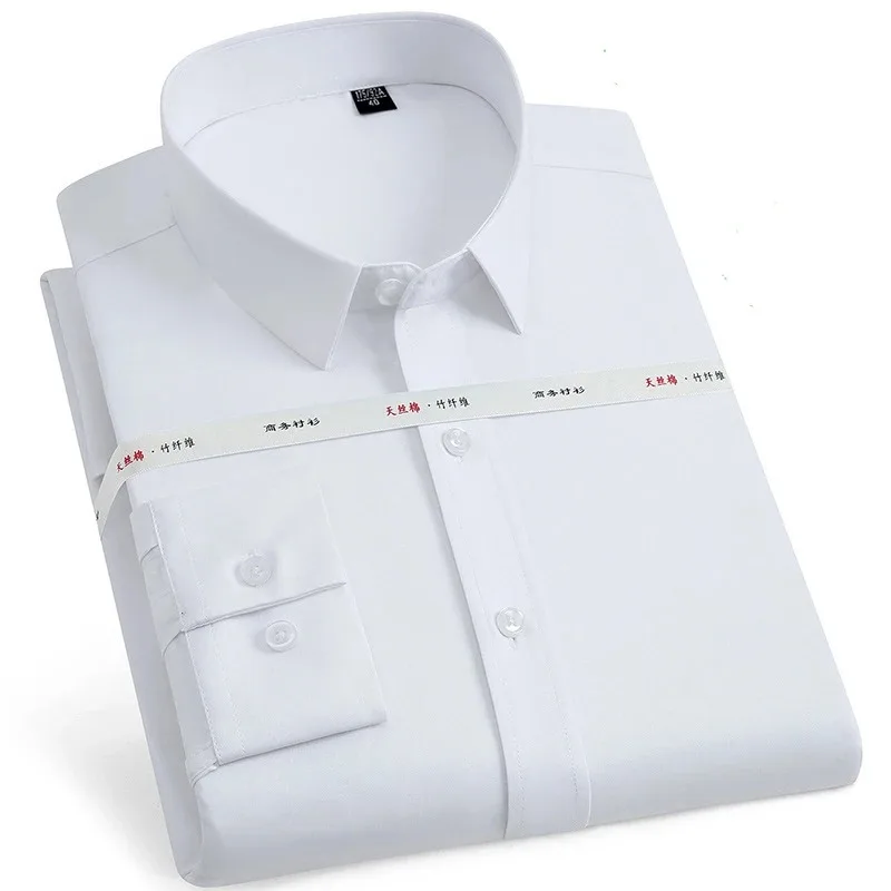 Bamboo Fiber Anti-wrinkle Shirt Long Sleeve