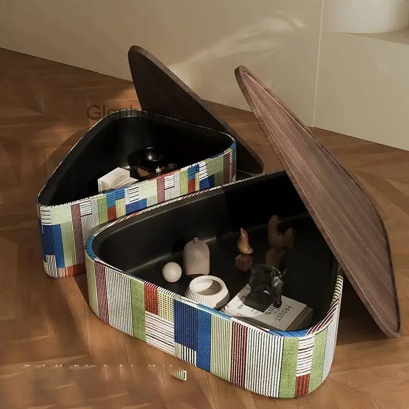 Italian Aesthetic Coffee Table Modern Designer Luxury Living Room Storage Side Table Unique Minimalist Meubles Home Furniture