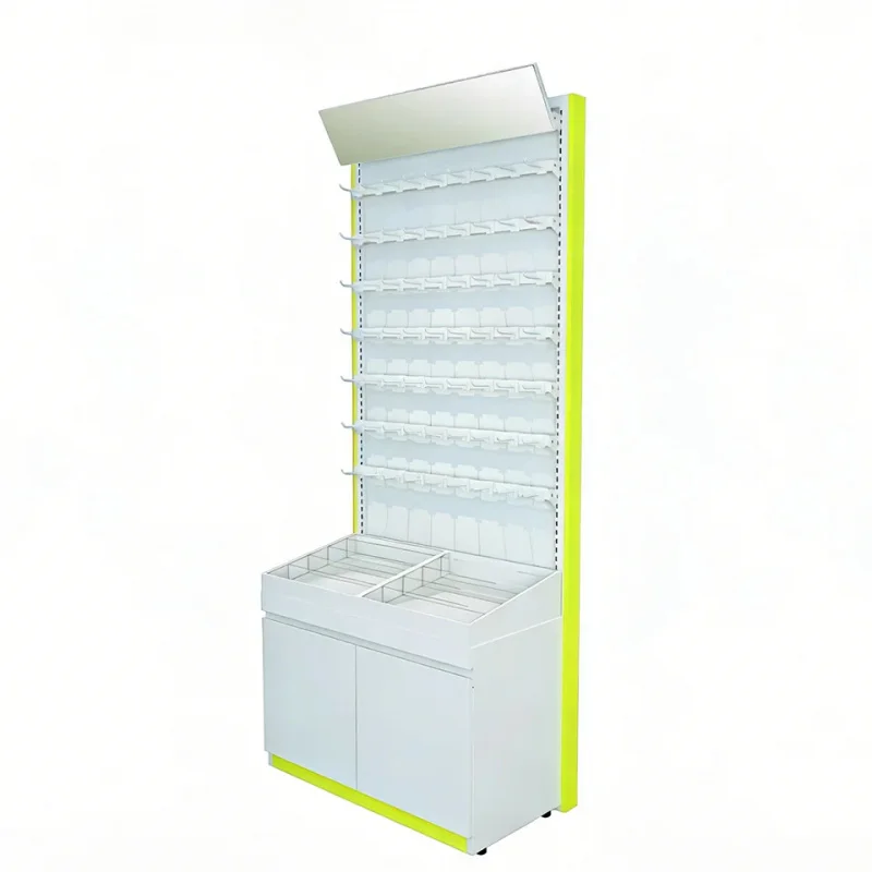 custom.King Display Multi-format Compatible Single-sided Cold-rolled Steel Floor-standing Light Duty Epoxy Powder Shelf Supermar