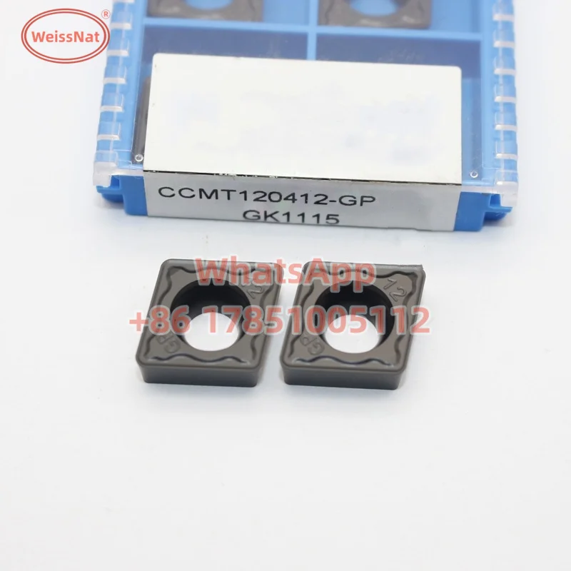 Imagem -02 - Inserções Ccmt para Inserção de Carboneto Ccmt060204 Ccmt060208 Ccmt09t302 Ccmt09t304 Ccmt120408 Gp1225 Gm1125 Gk1115 Gm3220 Gm3225 Gp91tf