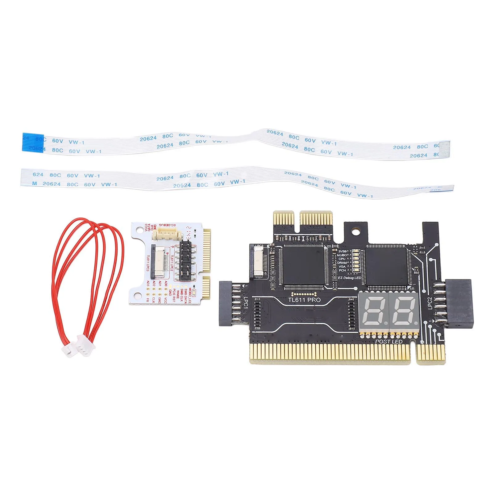 بطاقة تشخيص محلل اللوحة الأم لـ PCI E ، TL611 Pro ، بطاقة تصحيح الأخطاء ، كمبيوتر محمول ، EC ، بطاقة محول تصحيح الأخطاء ، TL611