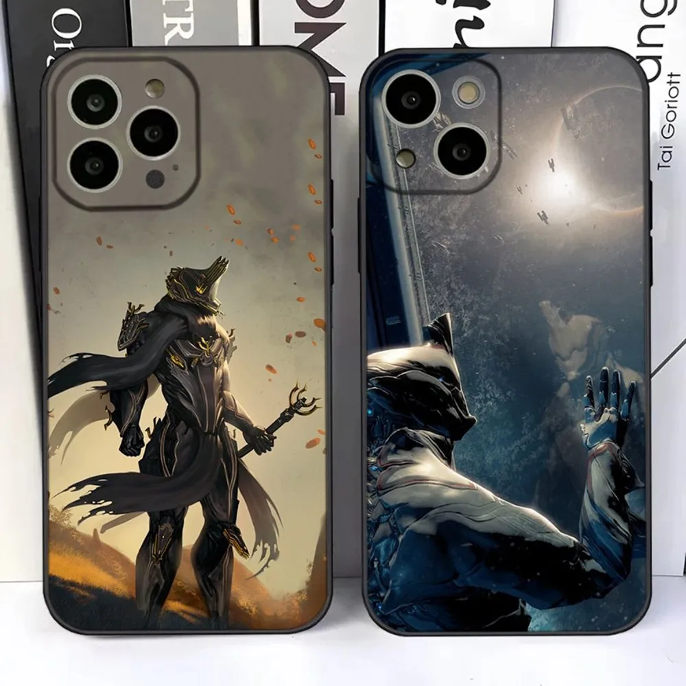 Game W-WARFRAME Phone Case For iPhone 15,14,13,12,11 Plus,Pro,Max,XR,XS,X,7,8 Plus,SE,Mini Silicone Soft