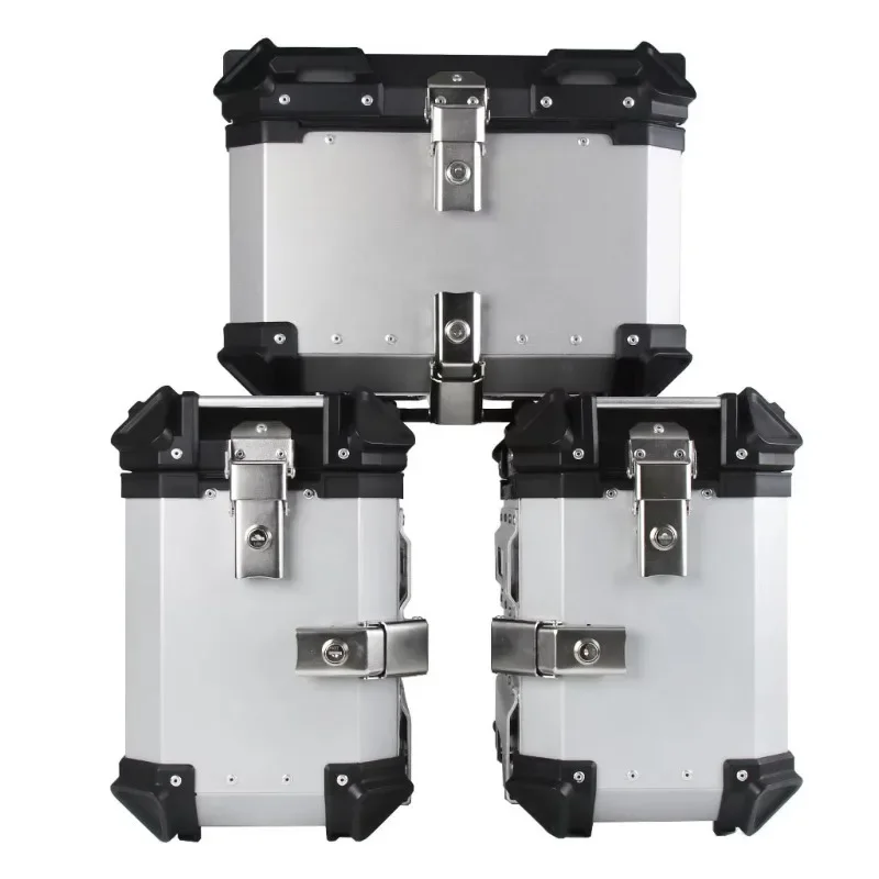 38L 45L Universal Motorcycle Side Box Panniers Luggage Trunk Storage Saddlebag Tool Carrier