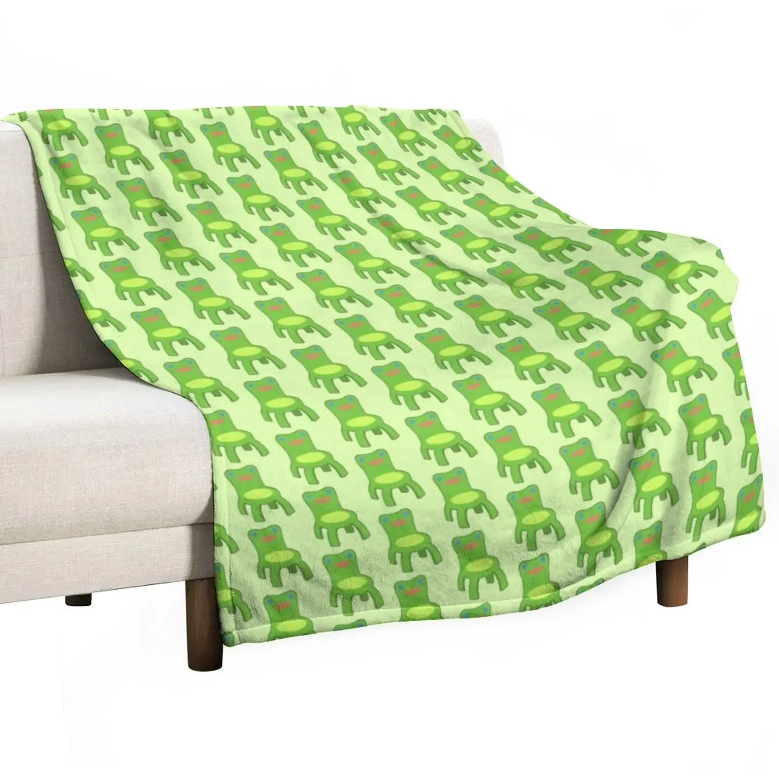 

Classic Froggy Chair Outlined Throw Blanket Soft Big Flannel Blankets