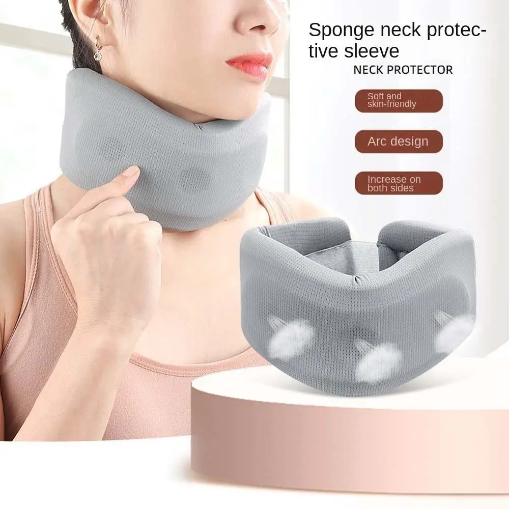 Neck Traction Neck Cervical Brace Neck Orthopedic Pillow Collar Neck Support Sleeve Sponge Ice Silk Neck Fixation Belt Household