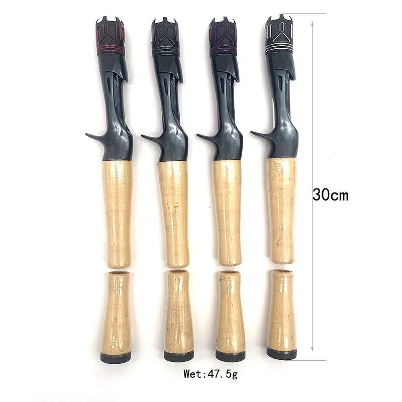 مجموعة مقبض بكرة صنارة صيد مخصصة من JY SUPASS WFC مع فحص لف، قضيب مقعد بكرة صيد ذاتية الصنع مخصص