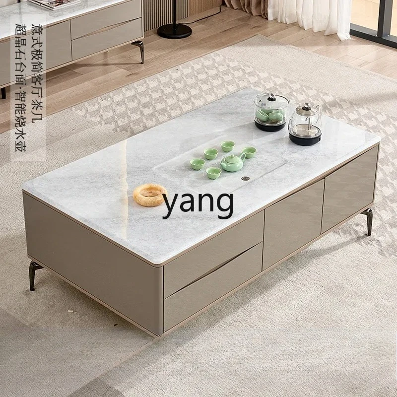 CX1  living room super crystal stone kung fu tea table tea table kettle integrated table multi-functional household
