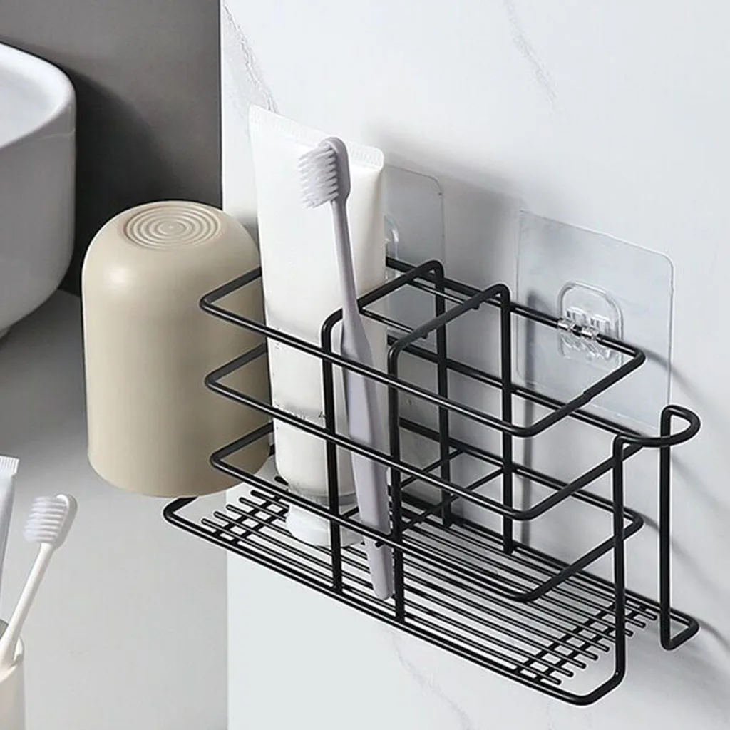 PETSOLA Bathroom Toothpaste Holder Stand Toothpaste Holder Stand Bathroom