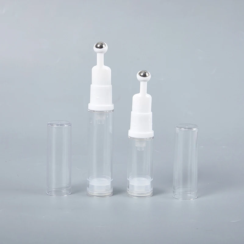 5/10ml Liquid Foundation Refillable Bottles Cosmetic Eye Cream Roller Ball Vacuum Bottle Travel Portable Empty Glass Bottle