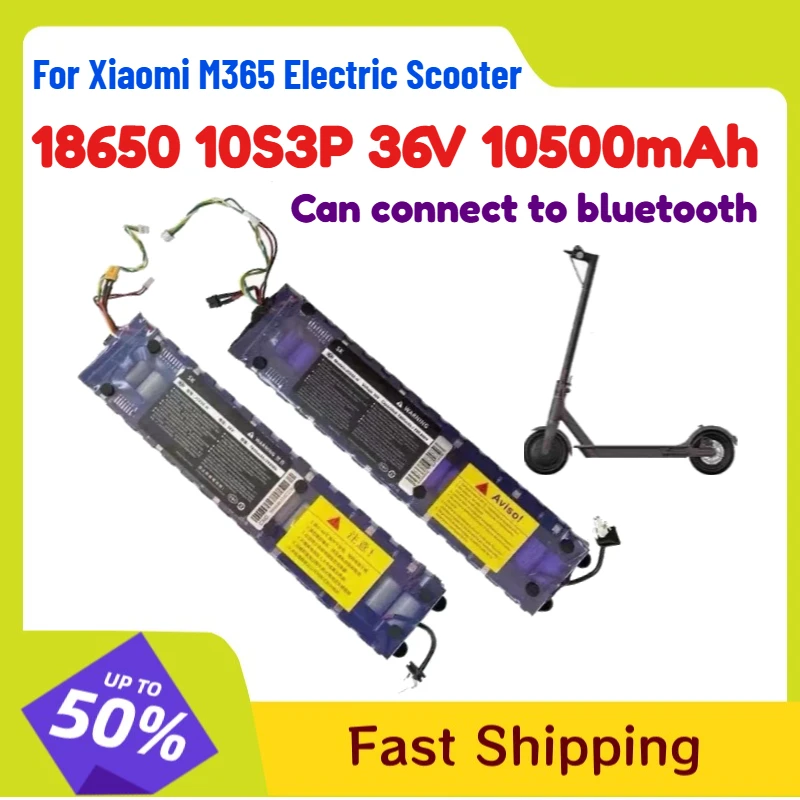 

18650 10S 36V 10500mAh Lithium Battery Can Be Connected To The Mobile APP for Xiaomi M365 Electric Scooter Rechargeable Battery