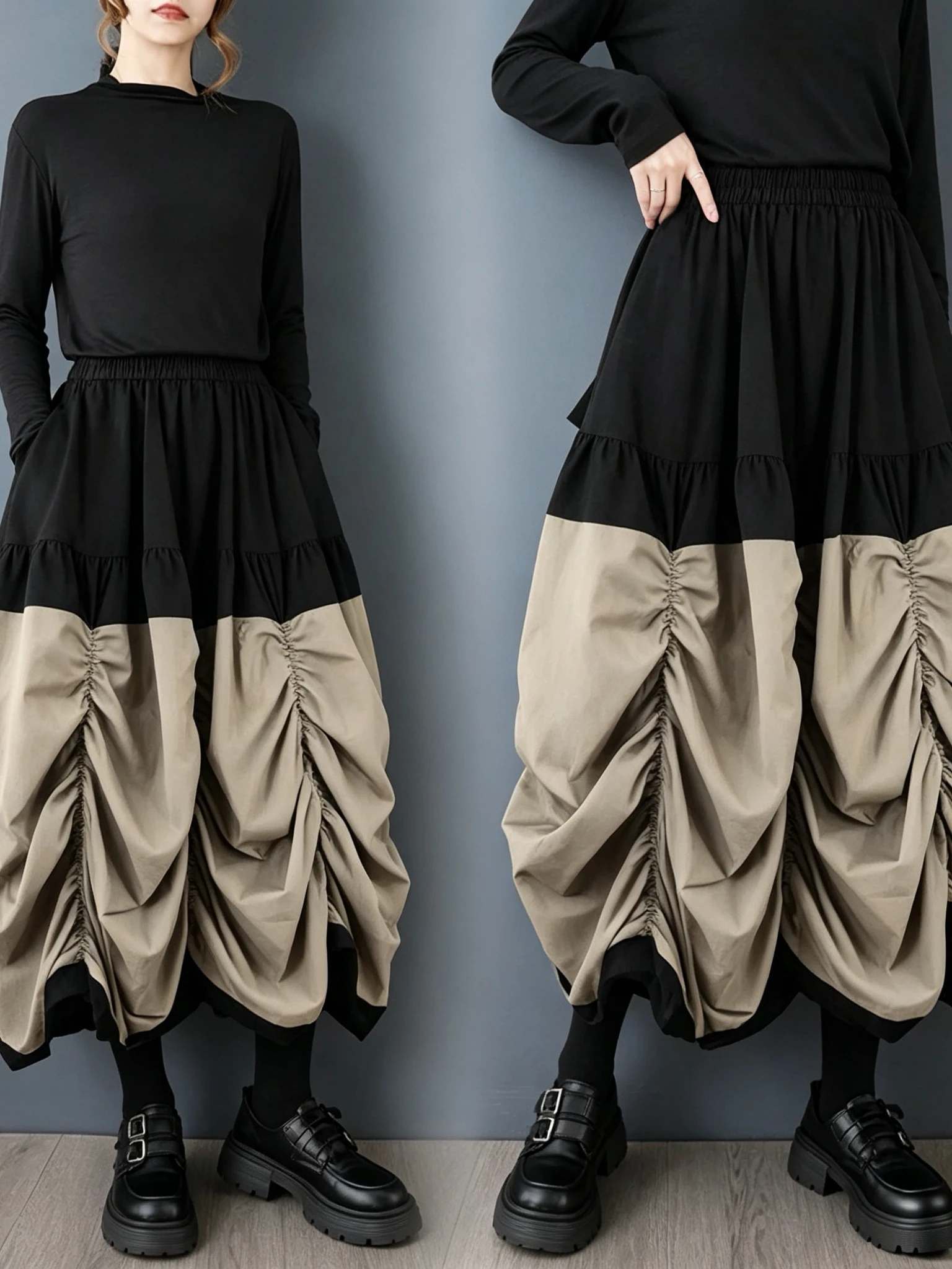 High-End Women's Loose Wide Leg Pants Spring Autumn Seasonal New Style Korean Version Trousers Skirt High Waist Straight Leg