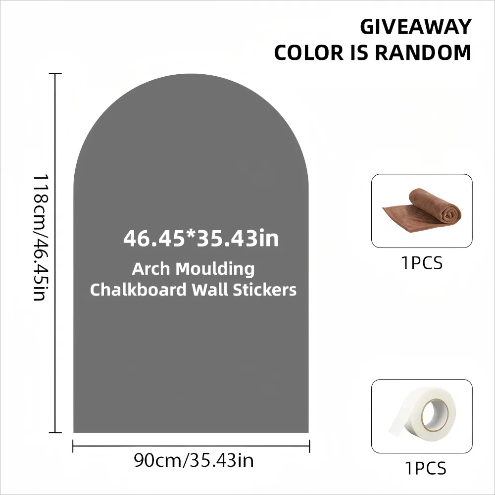 미국 주식 118*90CM 아치 칠판 벽 스티커 홈 크리 에이 티브 장식 메시지 보드 낙서 공간 혁신 빠른 배송
