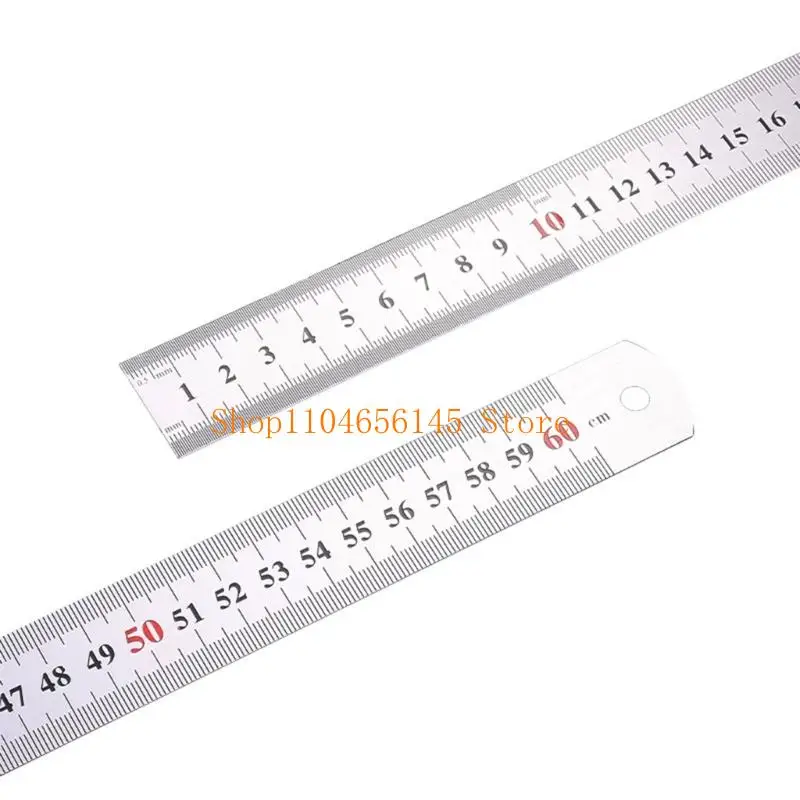 5asd Stainless Steel Ruler Geometry Measuring Ruler Math Drafting Ruler for Students Teachers and Engineers Drawing Drafting