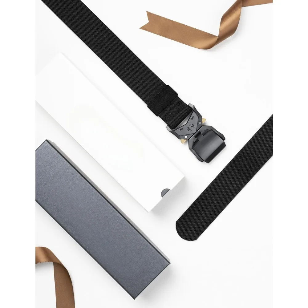 Military Hiking Rigger 1.5" Nylon Web Work Belt with Heavy Duty Quick Release Buckle