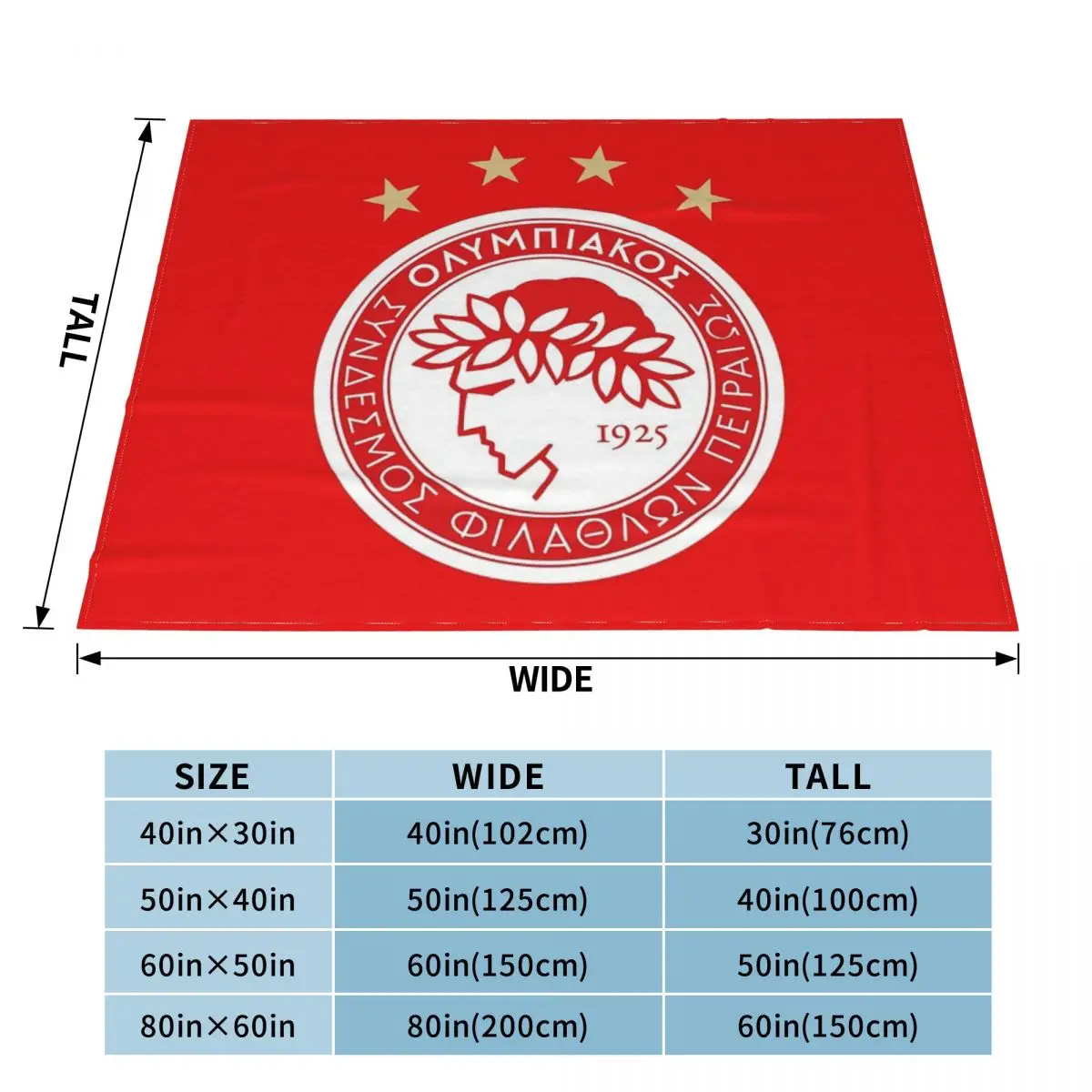 Olympiacos FC An Ultra-Soft Micro Fleece Blanket