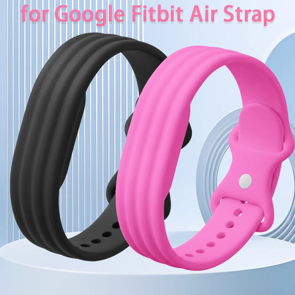 Sportliches, atmungsaktives Silikonarmband für Google Fitbit Air, weiches, bequemes Gummiband, Fitness-Tracker-Armband, Zubehör