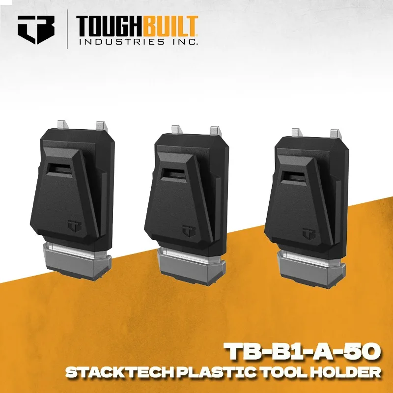 TOUGHBUILT TB-B1-A-50 Tool Stackable Toolbox Expansion Buckle (3-Piece Set) For Stackable System ClipTech Pouches Storage