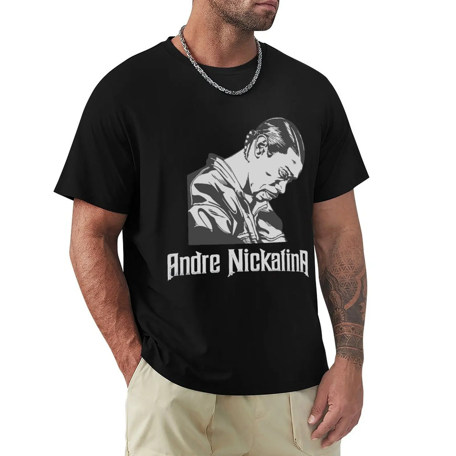 Andre Nickatina men retro T-Shirt fashion shirts anime rapper graphic tees luxury designer plain black t shirts men