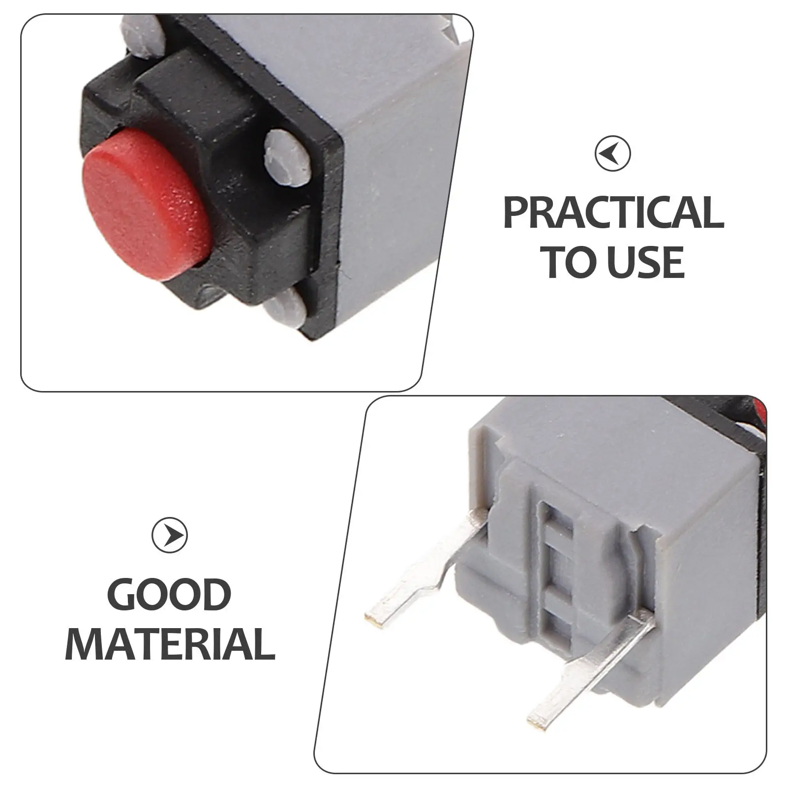 20Pcs Silent Vertical Tactile Switch Compact Design Quick Response Mouse Button Upgrade for Gaming Office Electronic Devices view 5