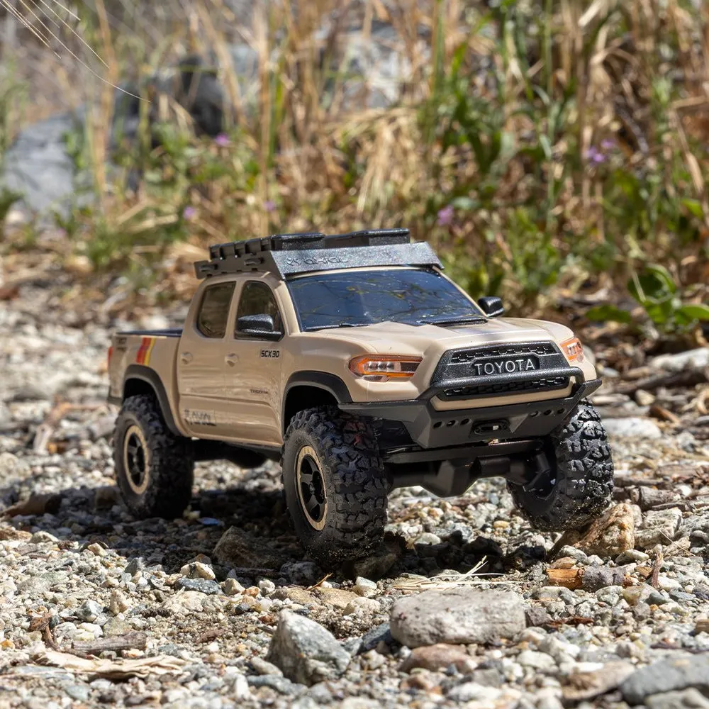 Axial 1/30 SCX30 Toyota Tacoma RC Car 4WD Brushed Electric Off Road Rock Crawler Vehicle 2.4GHz Remote Control Cars RTR RC Cars