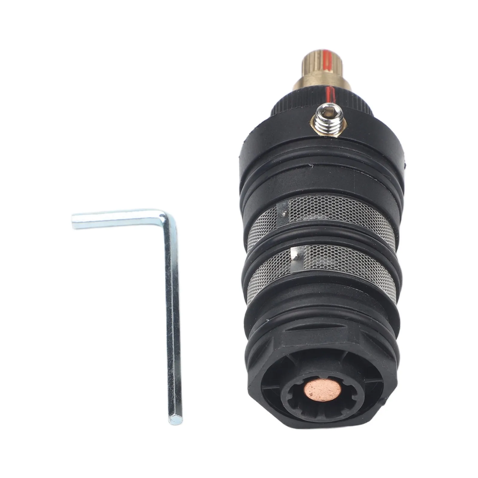 Home Improvement Plumbing Fixtures Thermostatic Spool Valves 1PCS Thermostat Cartridge Bath Mixer H5 Alloy Plastic