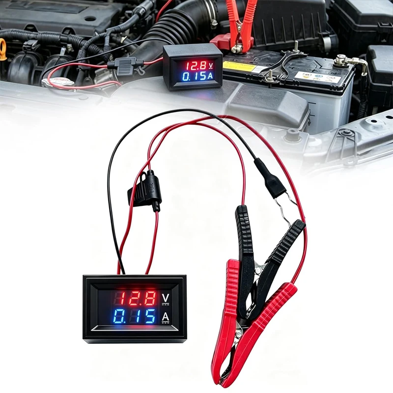 12v Car Leakage Check Car Battery Leakage Detector with Fuse Adapter, Safe No-Disconnect Current Leak Finder Diagnostic Tool