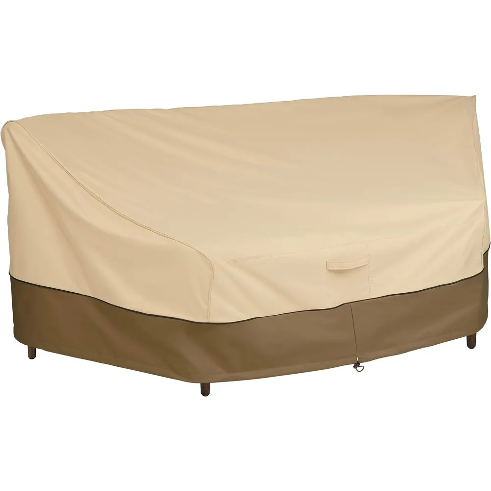 

Classic Accessories Veranda Water-Resistant 46 Inch Patio Curved Sofa Sectional Cover, Patio Furniture Covers
