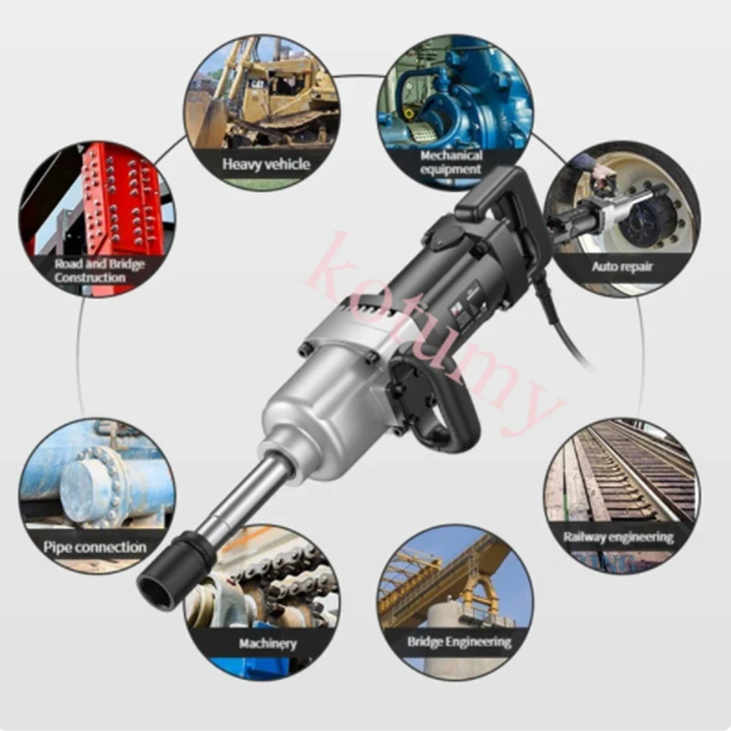 Heavy Industry Impact Wrench Electric Wrench Tool Auto Repair Electric Jackhammer Suitable High Torque Socket