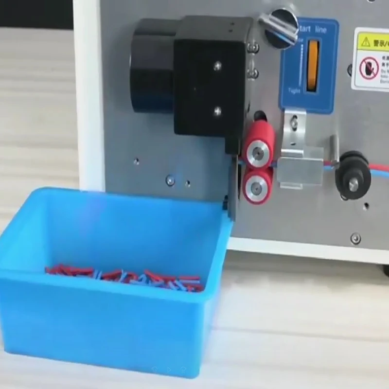 LY-302 Touch Screen Automatic Wire Tube Sleeving Pipe Cutting Machine For Wire Cable Cutting Stripping Peeling Machines