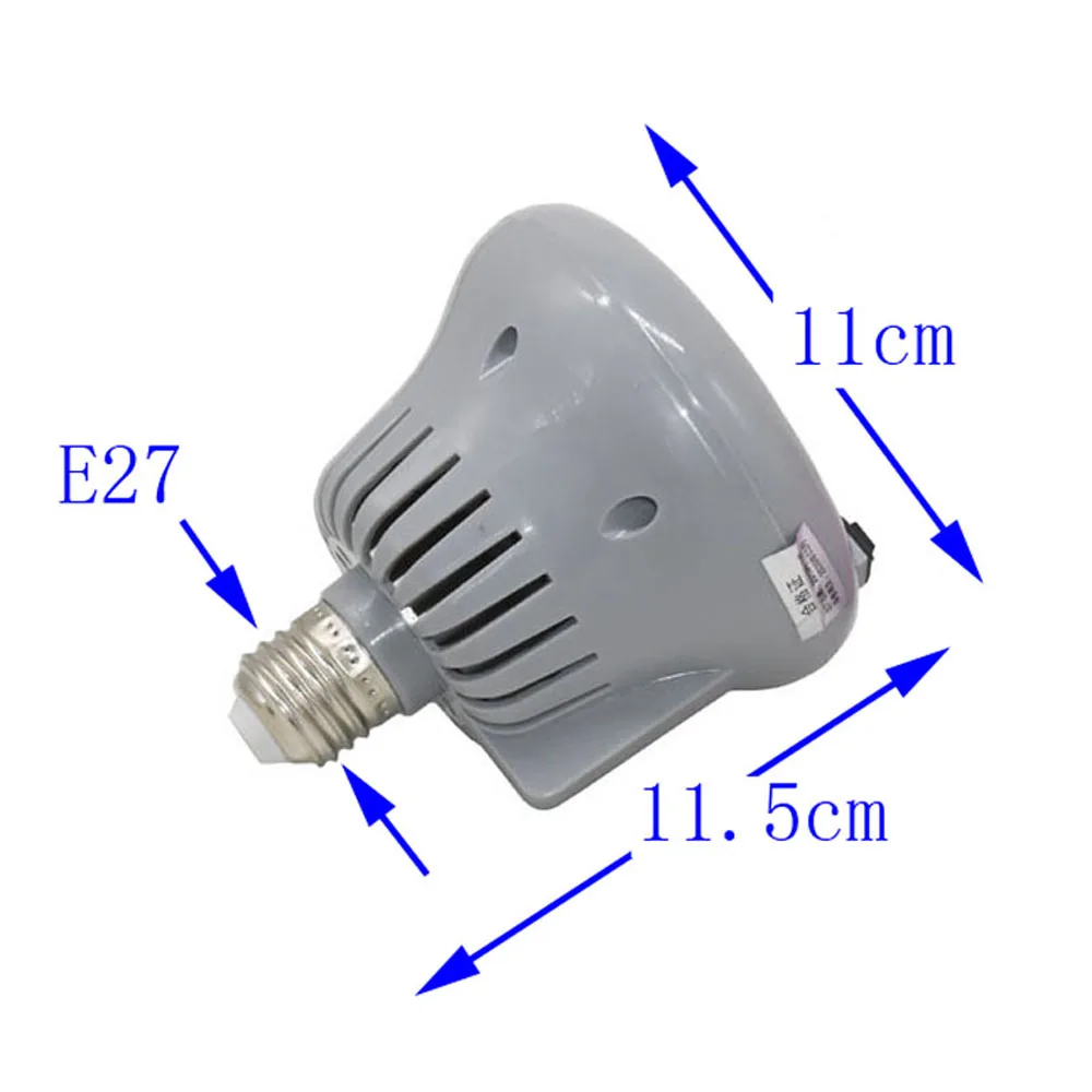 E27 Animal Heating Lamp 3 File Adjustment 0-50-100W or 0-100-200W Reptile Crawler Heating Light Small Animals Heater