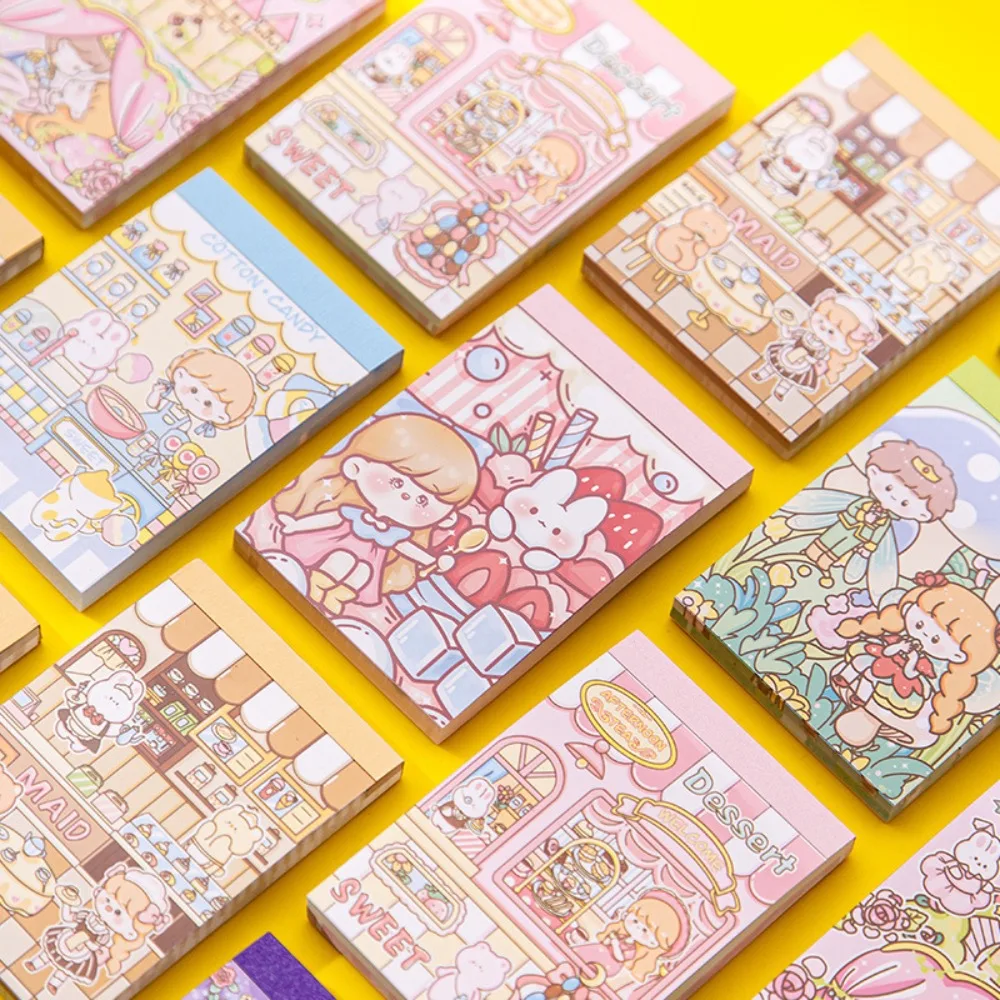 Daily To Do Note Pad Little Notebook Non Sticky Message Paper Memo Pad Cute Cartoon Note Paper Office Supplies